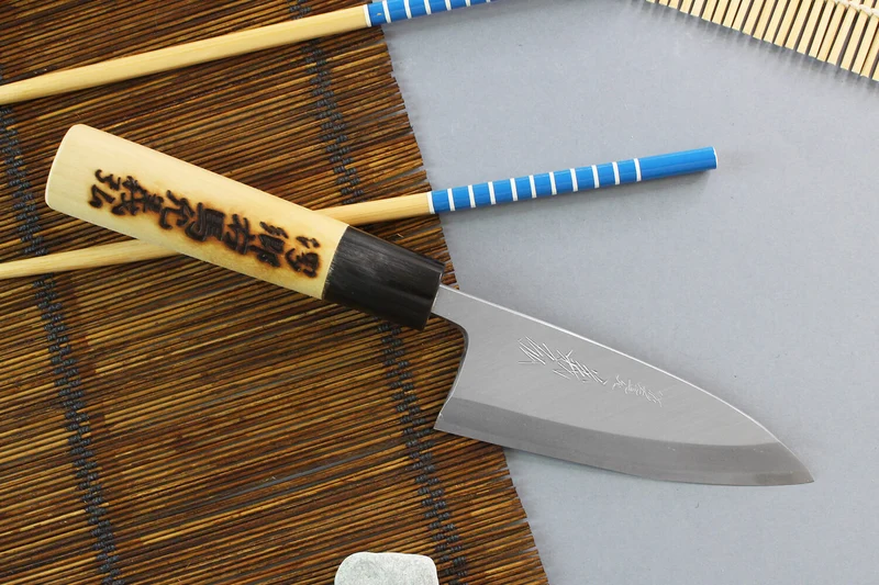 Couteau deba japonais artisanal Yoshihiro Jyosaku White 2 steel
