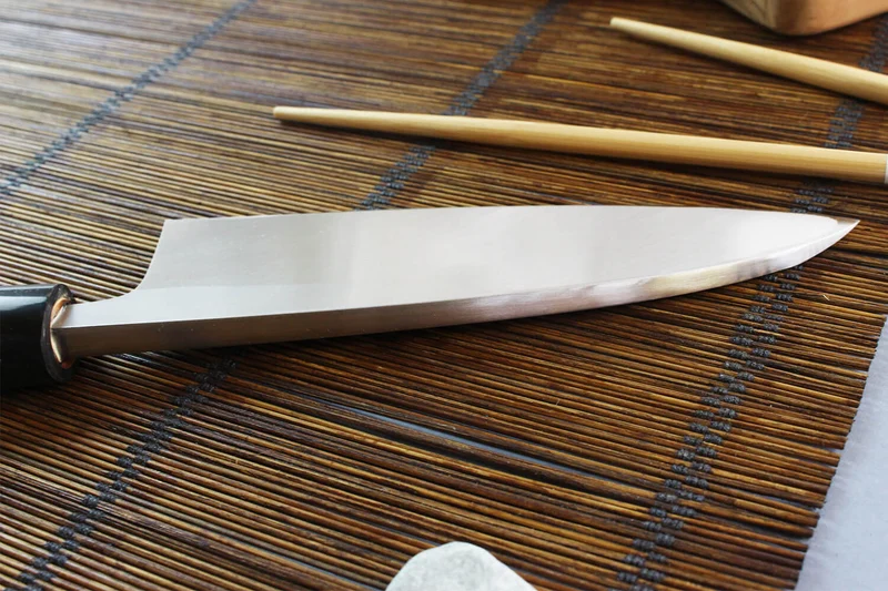 Couteau deba japonais artisanal Yoshihiro Jyosaku White 2 steel