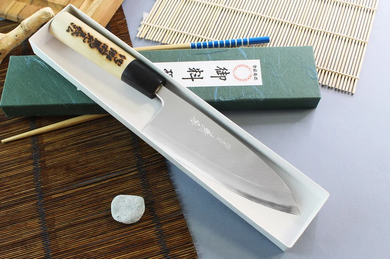 Couteau deba japonais artisanal Yoshihiro Jyosaku White 2 steel