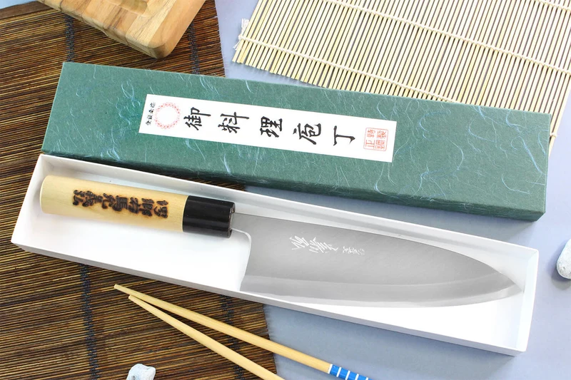Couteau deba japonais artisanal Yoshihiro Jyosaku White 2 steel