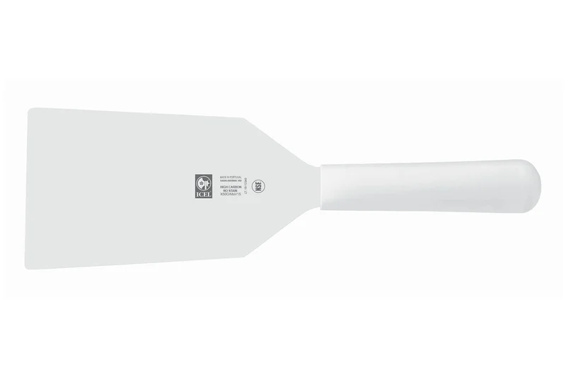 Spatule professionnelle Icel lame large 16cm manche blanc