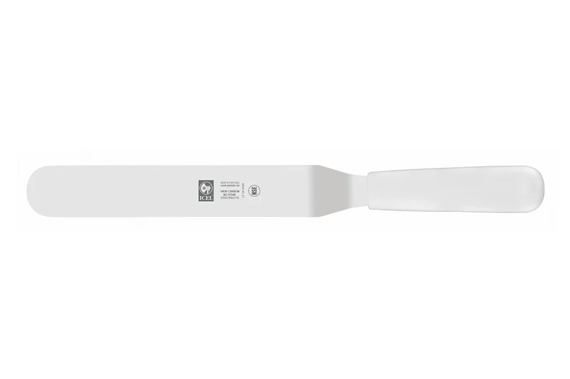 Spatule coudée professionnelle Icel manche PP blanc
