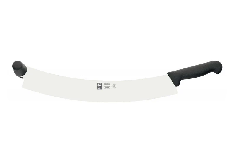 Couteau à fromage et pizza professionnel Icel 38cm double manche noir