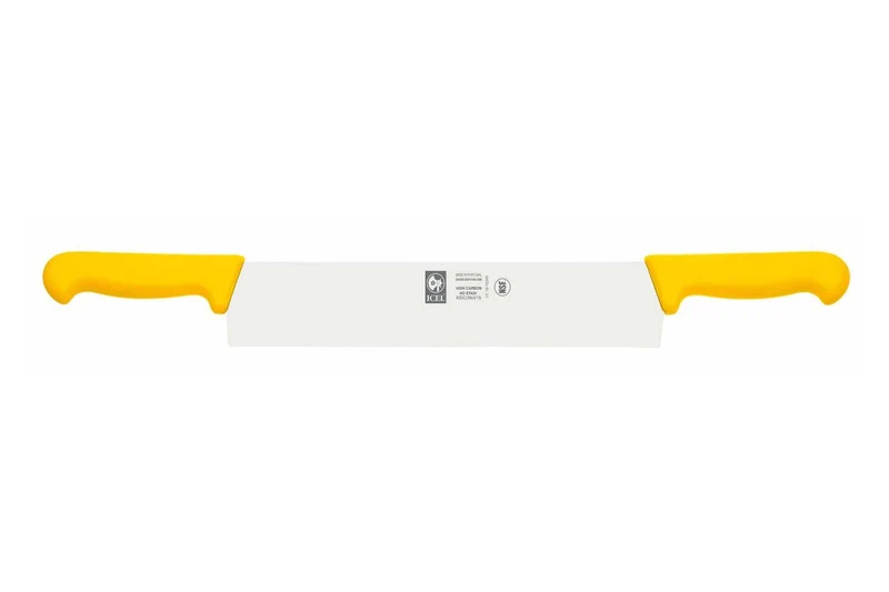 Couteau à fromage professionnel Icel 36cm double manche jaune