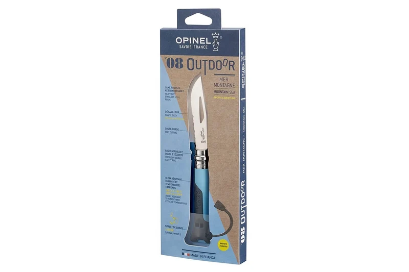 Couteau Opinel Multifonctions Outdoor n°08 lame 8,5cm manche bimatière