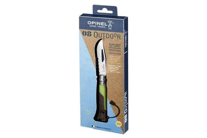 Couteau Opinel Multifonctions Outdoor n°08 lame 8,5cm manche bimatière