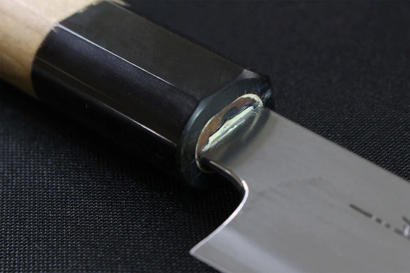 Couteau yanagiba japonais artisanal Kagekiyo Utage White Steel 2 24cm