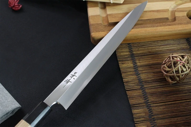 Couteau yanagiba japonais artisanal Kagekiyo Utage White Steel 2 21cm