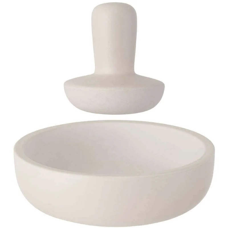 Mortier Berghoff 17cm grès blanc Leo + pilon