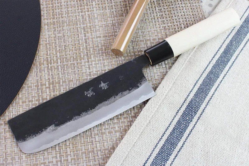 Couteau nakiri japonais artisanal Murata 16.5cm Aogami 1