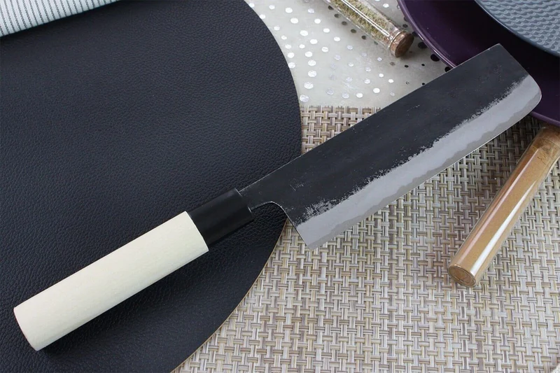 Couteau nakiri japonais artisanal Murata 16.5cm Aogami 1