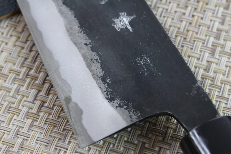 Couteau nakiri japonais artisanal Murata 16.5cm Aogami 1