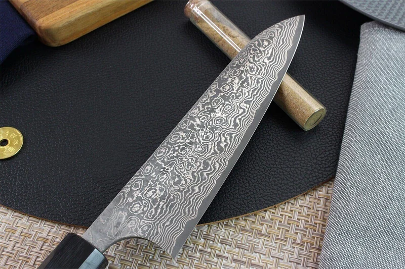 Couteau de chef japonais artisanal Masakage Kumo 18cm damas 63 couches