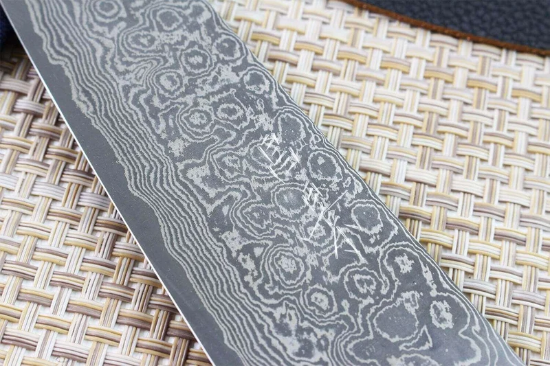 Couteau santoku japonais artisanal Masakage Kumo 16.5cm damas 63 couches