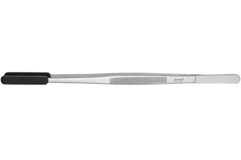 Grande pince de cuisine Triangle inox embouts silicone amovibles