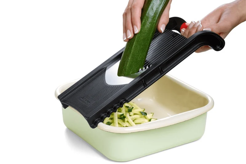 Mandoline Triangle 4 coupes inox + poussoir