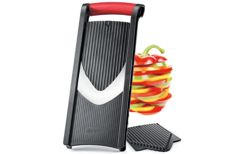 Mandoline Triangle 4 coupes inox + poussoir