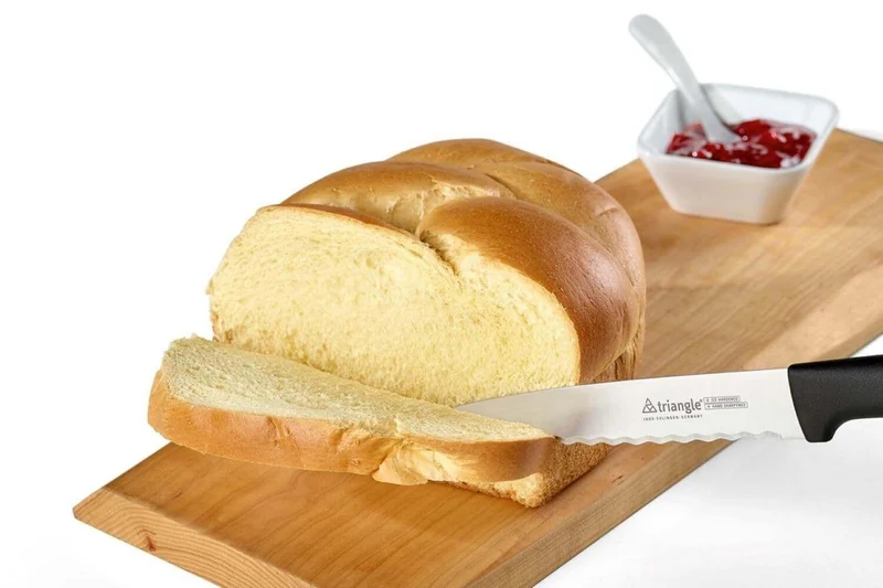 Couteau de cuisine Triangle lame ondulée inox 16cm