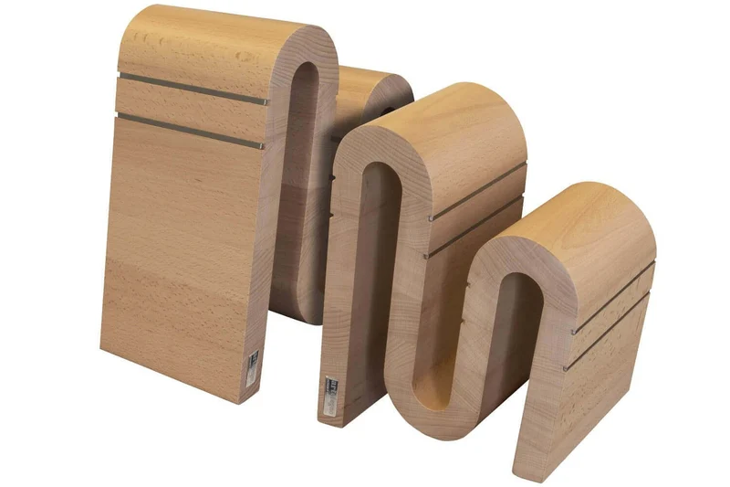 Bloc vide Artelegno Grand Prix Chicane S pour 9 couteaux de cuisine