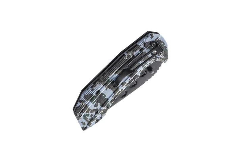 Couteau pliant Herbertz 583412 lame noire manche alu décor camouflage 12cm