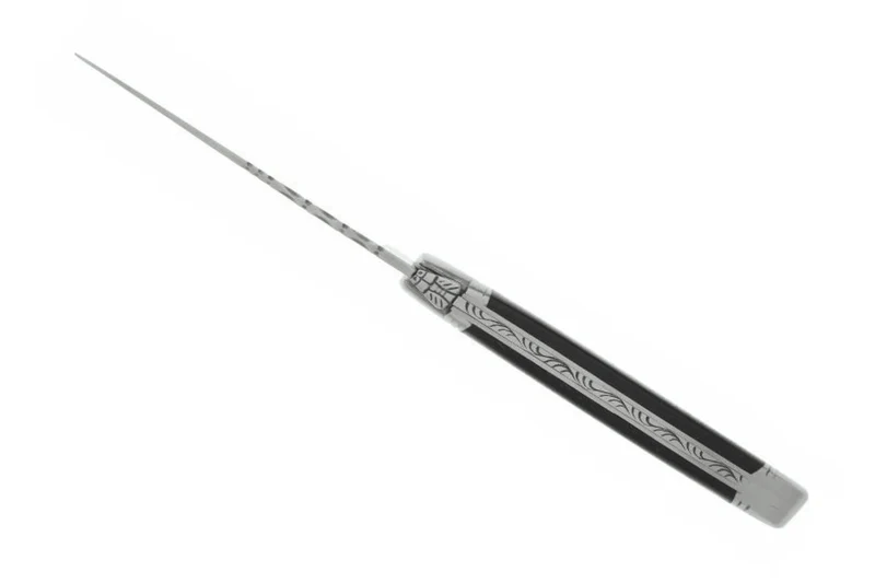 Couteau pliant Laguiole LE FIDELE acier Sandvik manche bois d'ébène 12cm