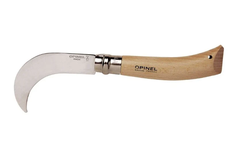 Couteau serpette Opinel n°10 lame inox 10cm manche en hêtre