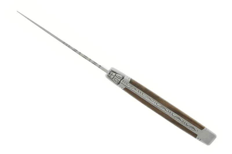 Couteau pliant Laguiole LE FIDELE acier Sandvik manche noyer 12cm