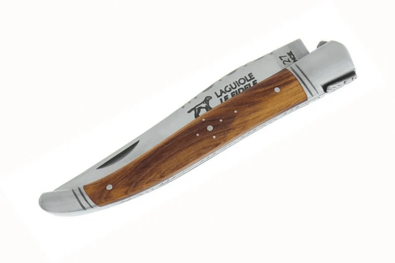 Couteau pliant Laguiole LE FIDELE acier Sandvik manche bois de pistachier 12cm