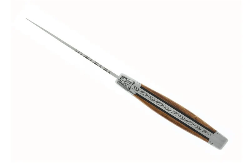 Couteau pliant Laguiole LE FIDELE acier Sandvik manche bois de pistachier 12cm