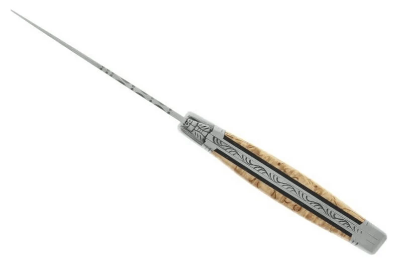 Couteau pliant Laguiole LE FIDELE acier Sandvik manche bouleau 12cm