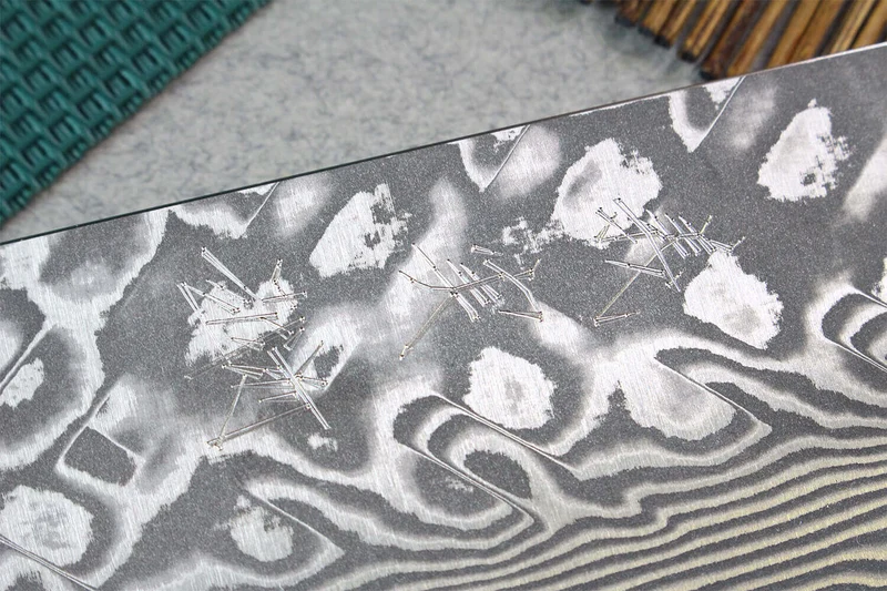 Couteau de chef japonais artisanal Yoshimi Kato 21cm SG2 Damascus