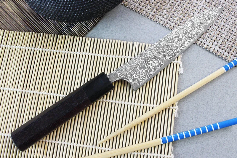 Couteau universel japonais artisanal Masakage Kumo 15cm damas 63 couches