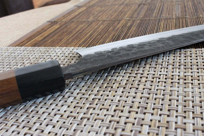 Couteau santoku japonais artisanal Anryu AS 17cm