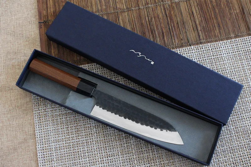 Couteau santoku japonais artisanal Anryu AS 17cm
