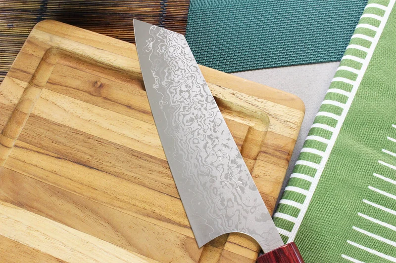 Couteau bunka japonais artisanal Masakage Kiri 17cm damas 49 couches