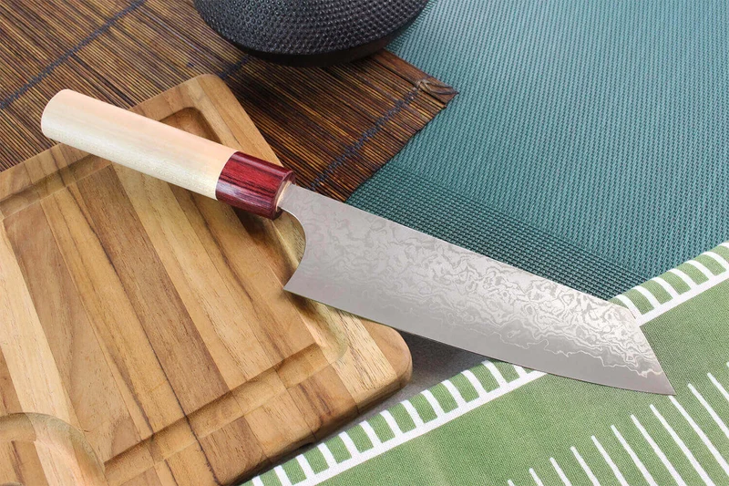 Couteau bunka japonais artisanal Masakage Kiri 17cm damas 49 couches