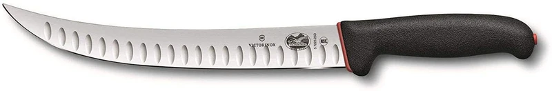 Couteau de boucher Victorinox Fibrox Dual Grip lame alvéolée