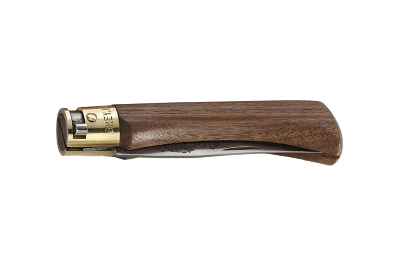Couteau artisanal Old Bear XS lame inox 6cm manche noyer avec virole