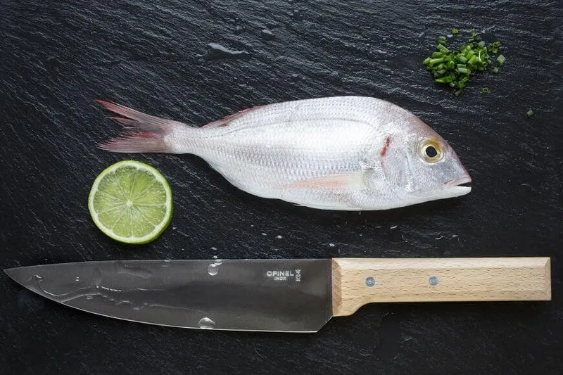 Couteau de chef Opinel Parallèle n°118 lame 20cm manche hêtre