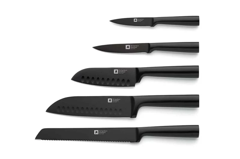 Bloc magnétique bambou + 5 couteaux Richardson Sheffield Nox
