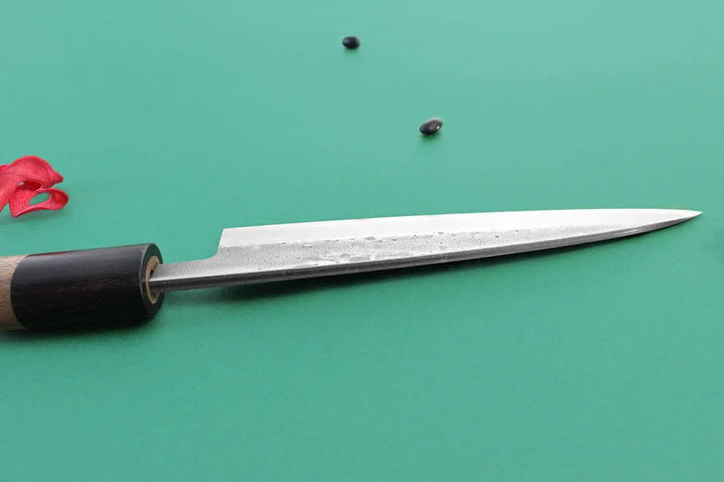 Couteau universel japonais artisanal Wusaki Nakata BS2 13.5cm manche en noyer