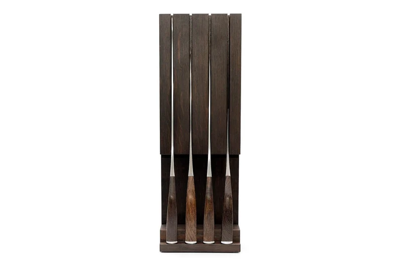 Set de 4 couteaux Gude Synchros + porte couteaux