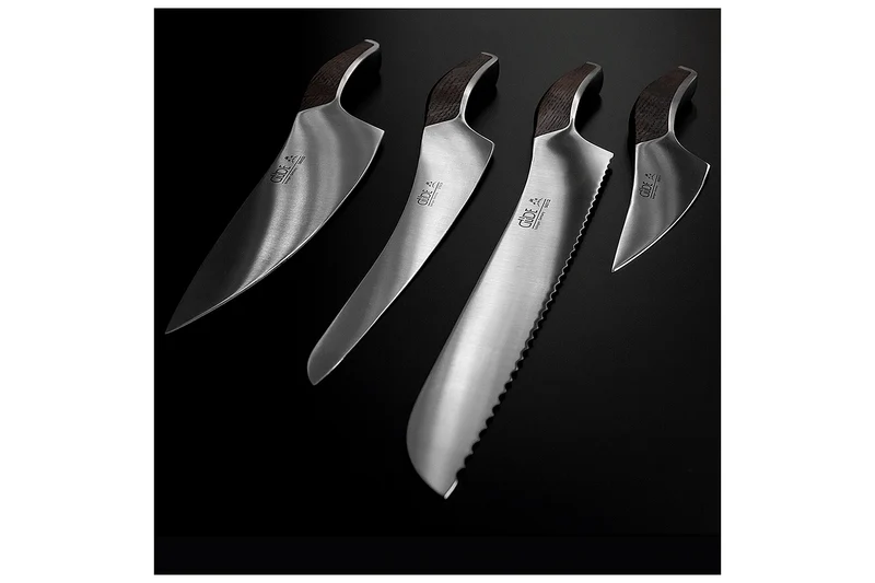 Set de 4 couteaux Gude Synchros + porte couteaux