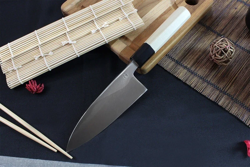 Couteau deba japonais artisanal Kagekiyo Utage White Steel 2 16.5cm
