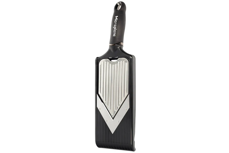 Mandoline Microplane en V double fonctions avec protège doigts