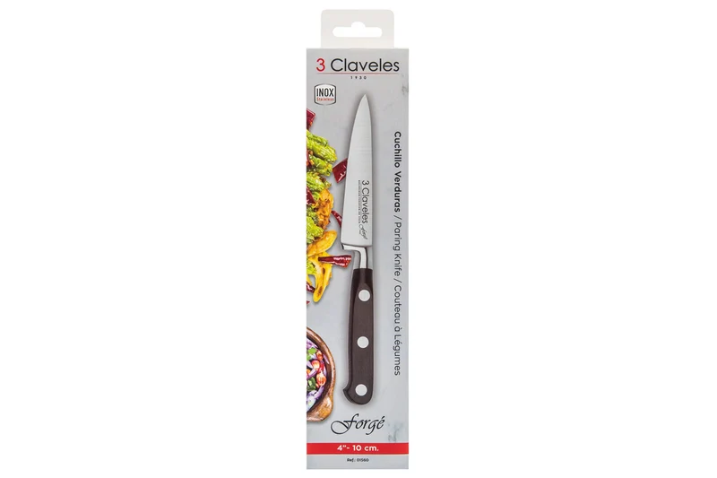 Couteau d'office 3 Claveles Forgé acier inox 10cm