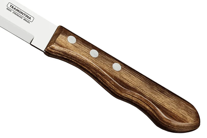 Set de 12 couteaux à steak Tramontina Jumbo lame 13cm manche marron