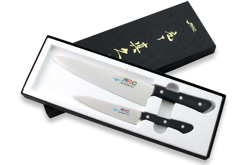 Coffret 2 couteaux japonais MAC Chef : Universel + Chef