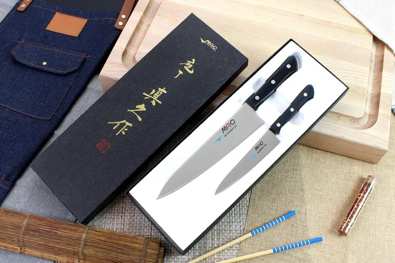 Coffret 2 couteaux japonais MAC Chef : Universel + Chef