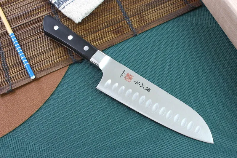 Couteau santoku japonais MAC Professional alvéolé 17cm